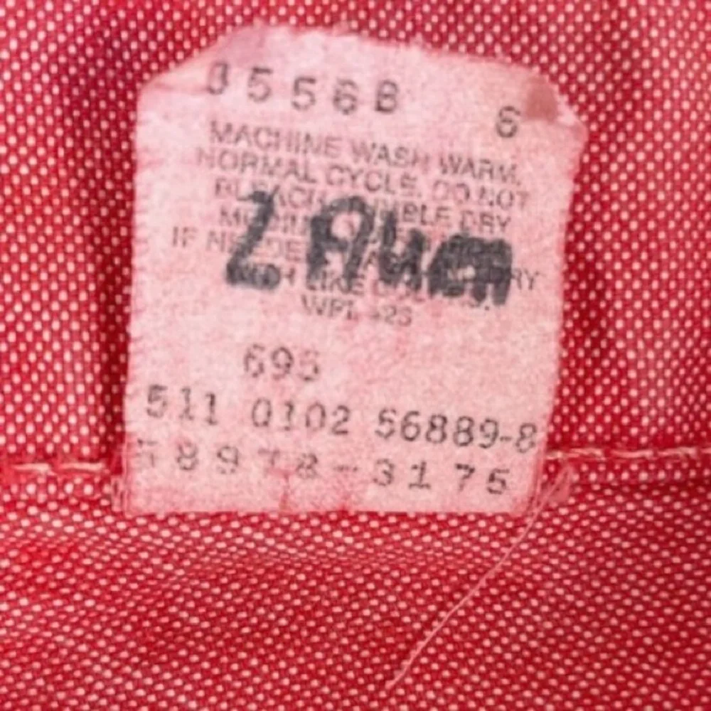 Levi’s Womens Vintage Crop Straight leg Jeans Red 14 Denim USA - Picture 11 of 14